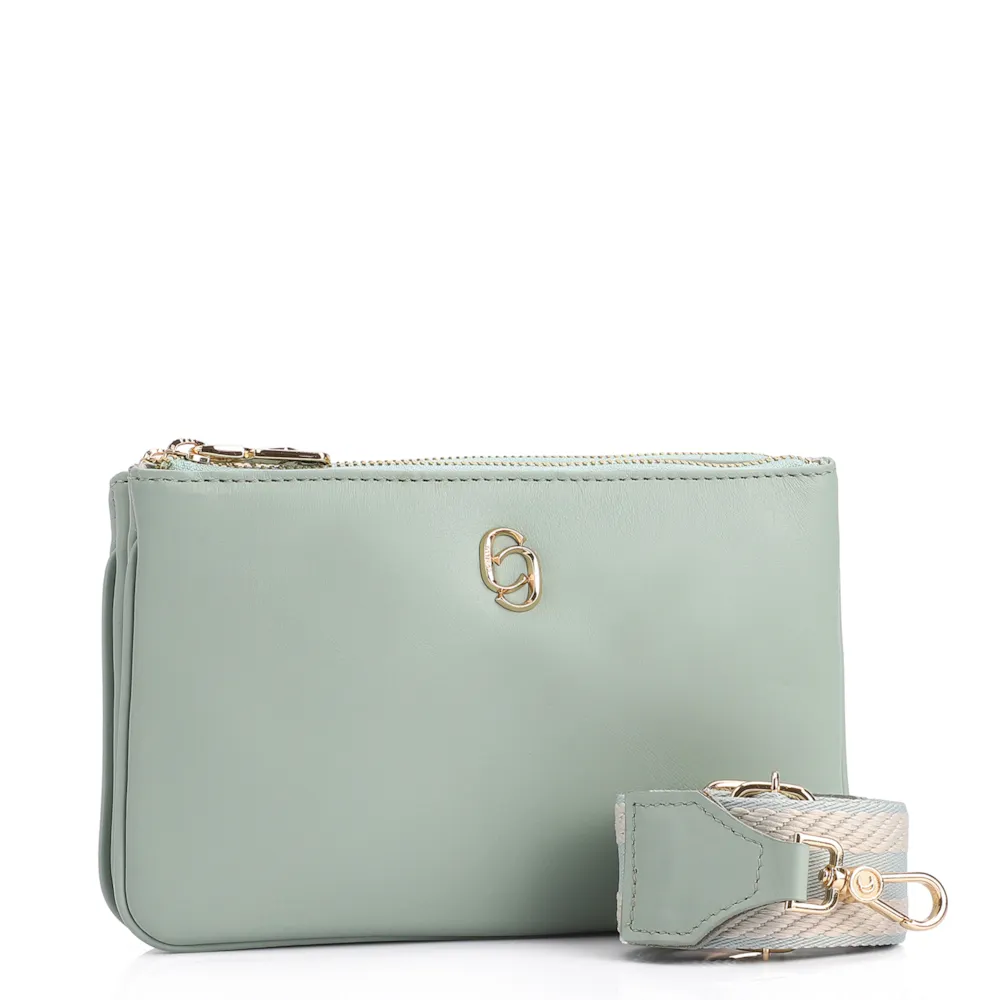 Bolsa Transversal Couro Verde - imagem 2