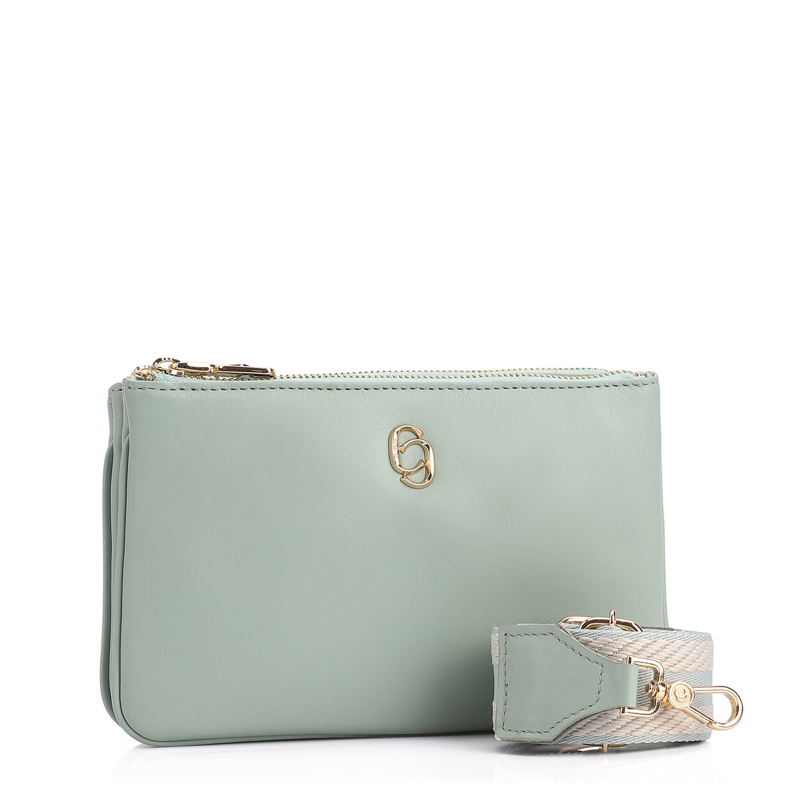 Bolsa Transversal Couro Verde
