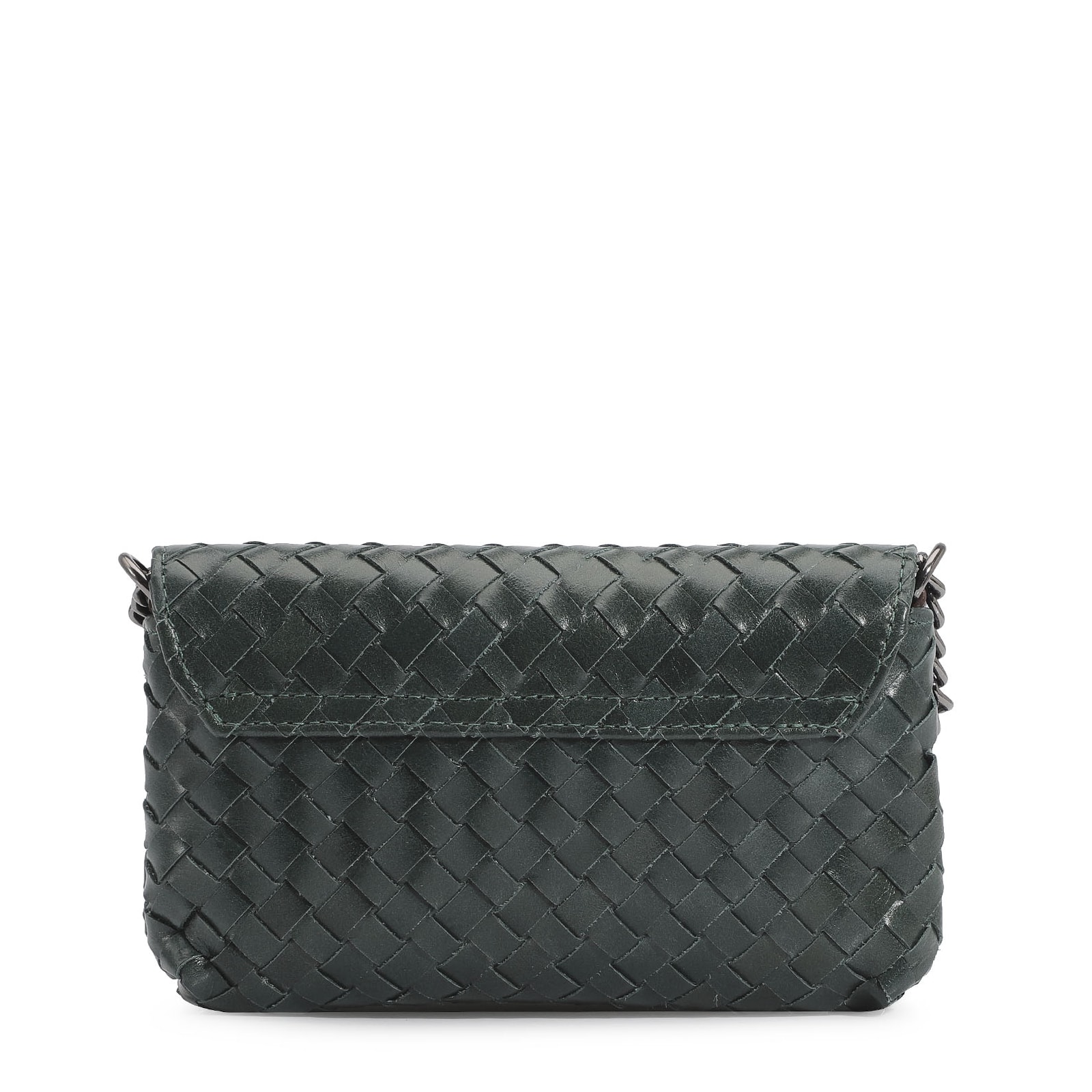 Bolsa Transversal Couro Verde