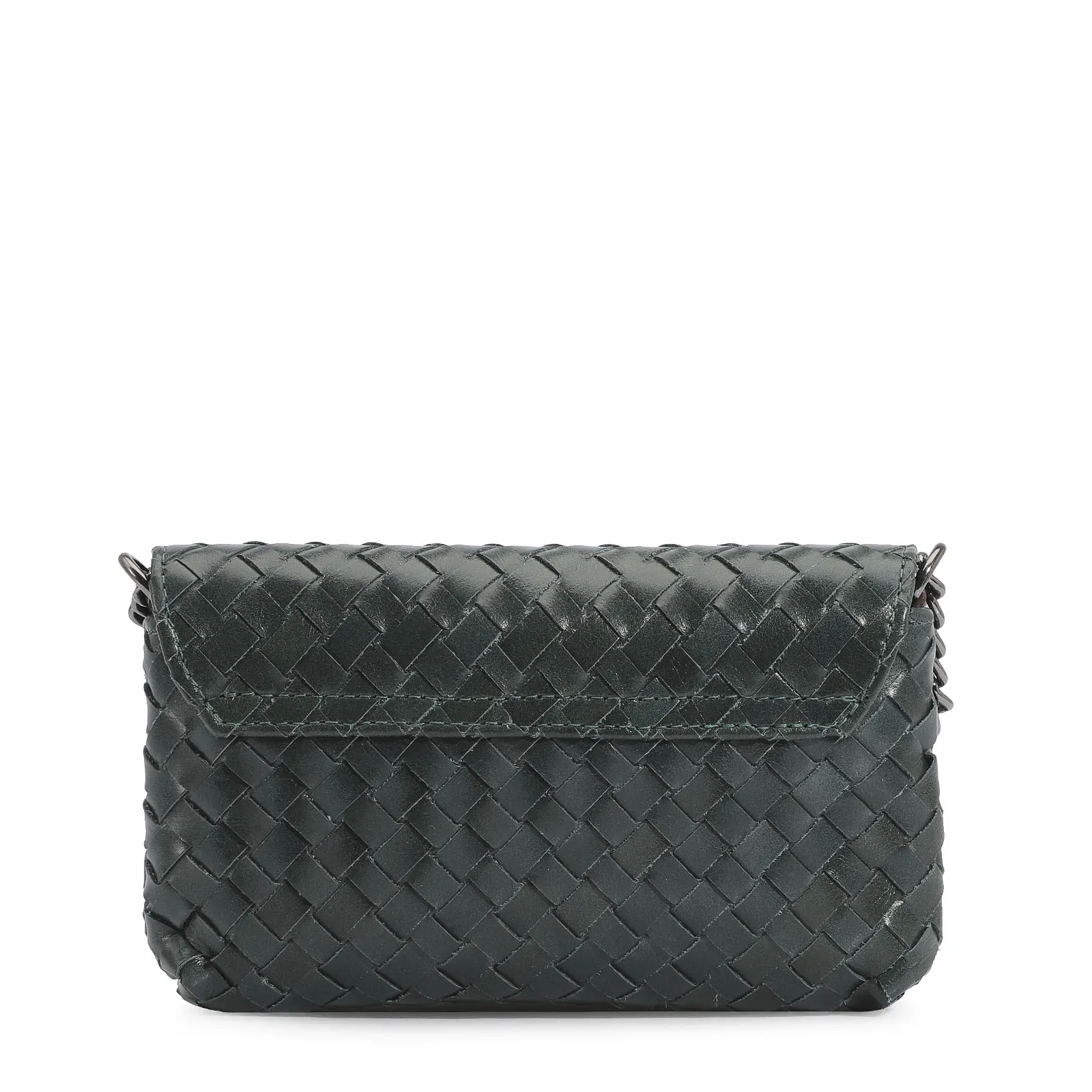 Bolsa Transversal Couro Verde