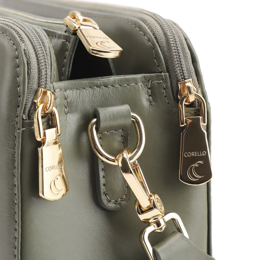 Bolsa Transversal Couro Verde - imagem 5