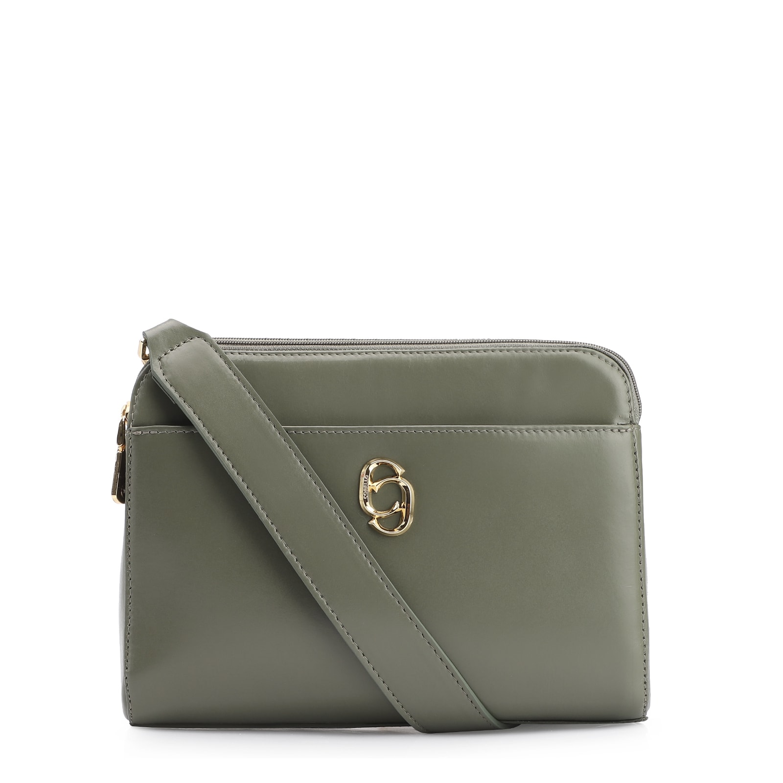 Bolsa Transversal Couro Verde