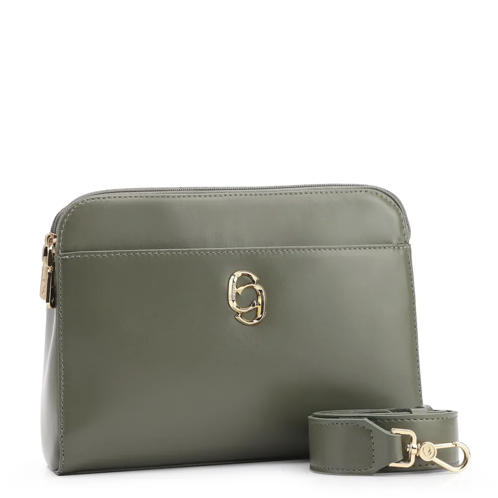 Bolsa Transversal Couro Verde - imagem 2