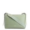 Bolsa Transversal Couro Verde Claro/Alça Alt Tramado Verde - imagem 1