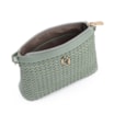 Bolsa Transversal Couro Verde/Crochet Verde - imagem 4