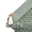 Bolsa Transversal Couro Verde/Crochet Verde - imagem 5