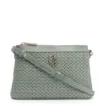 Bolsa Transversal Couro Verde/Crochet Verde - imagem 1