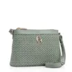 Bolsa Transversal Couro Verde/Crochet Verde - imagem 2