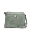 Bolsa Transversal Couro Verde/Crochet Verde - imagem 2