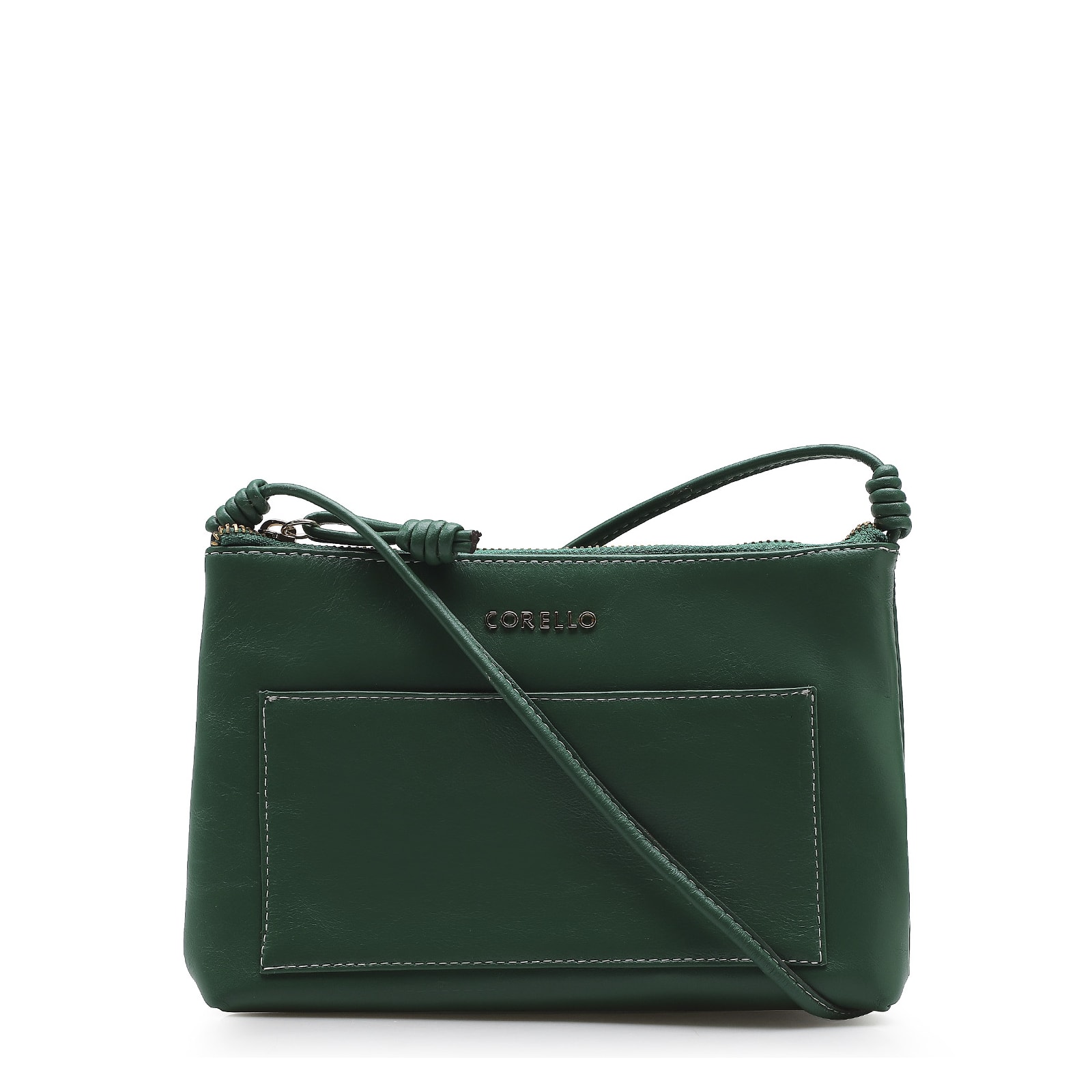 Bolsa Transversal Couro Verde Floresta