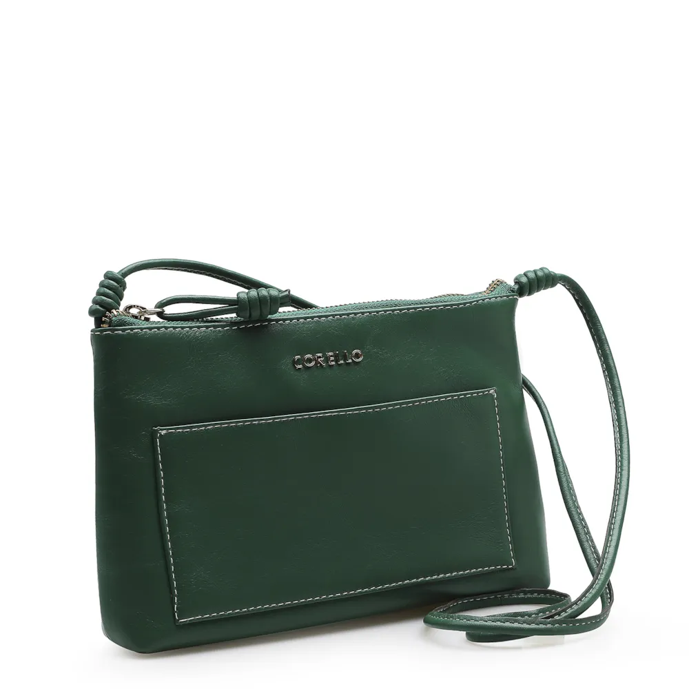 Bolsa Transversal Couro Verde Floresta - imagem 2