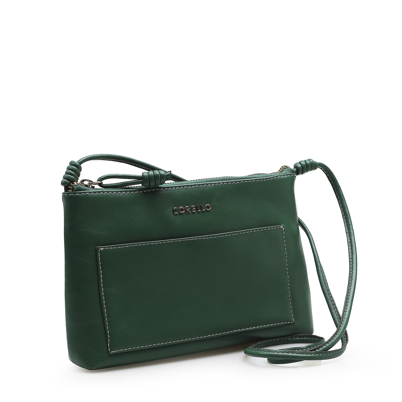 Bolsa Transversal Couro Verde Floresta