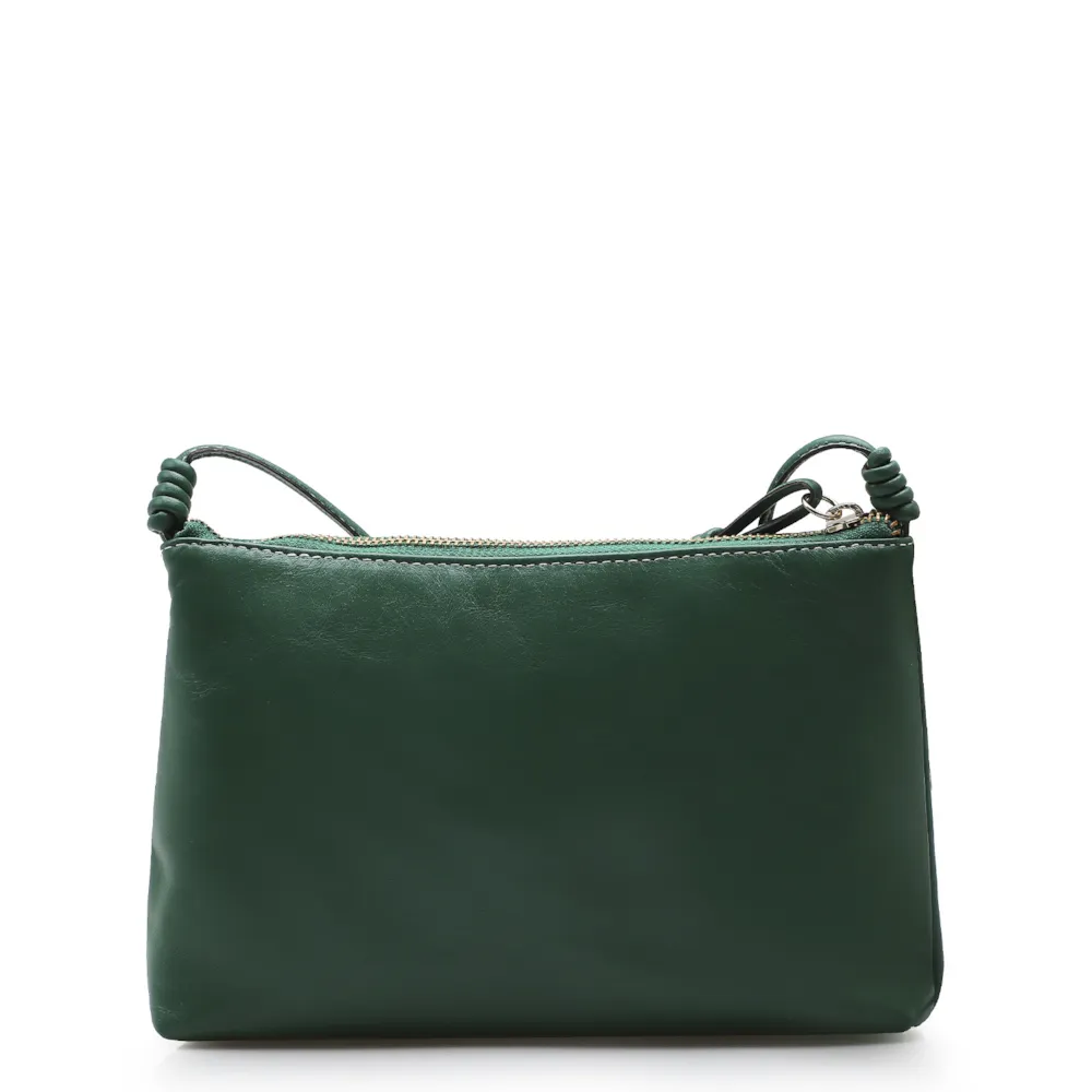 Bolsa Transversal Couro Verde Floresta - imagem 3