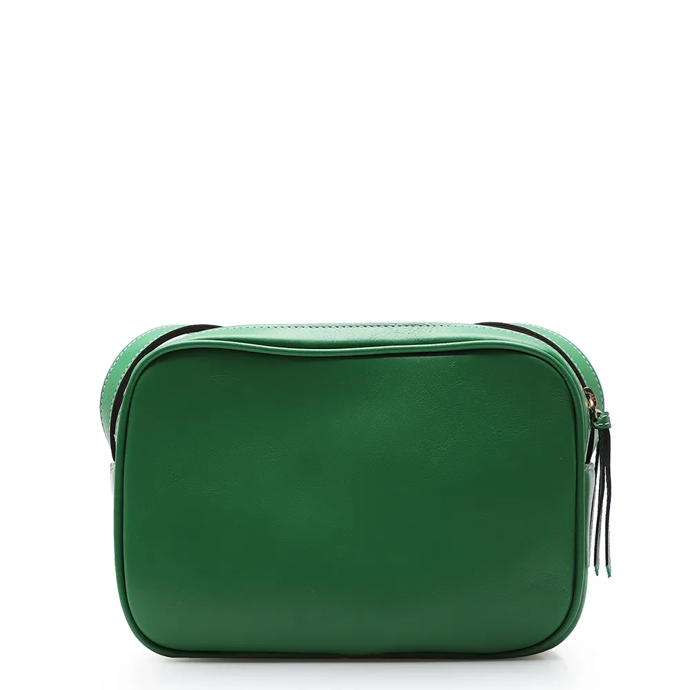 Bolsa Transversal Couro Verde Folha - imagem 3