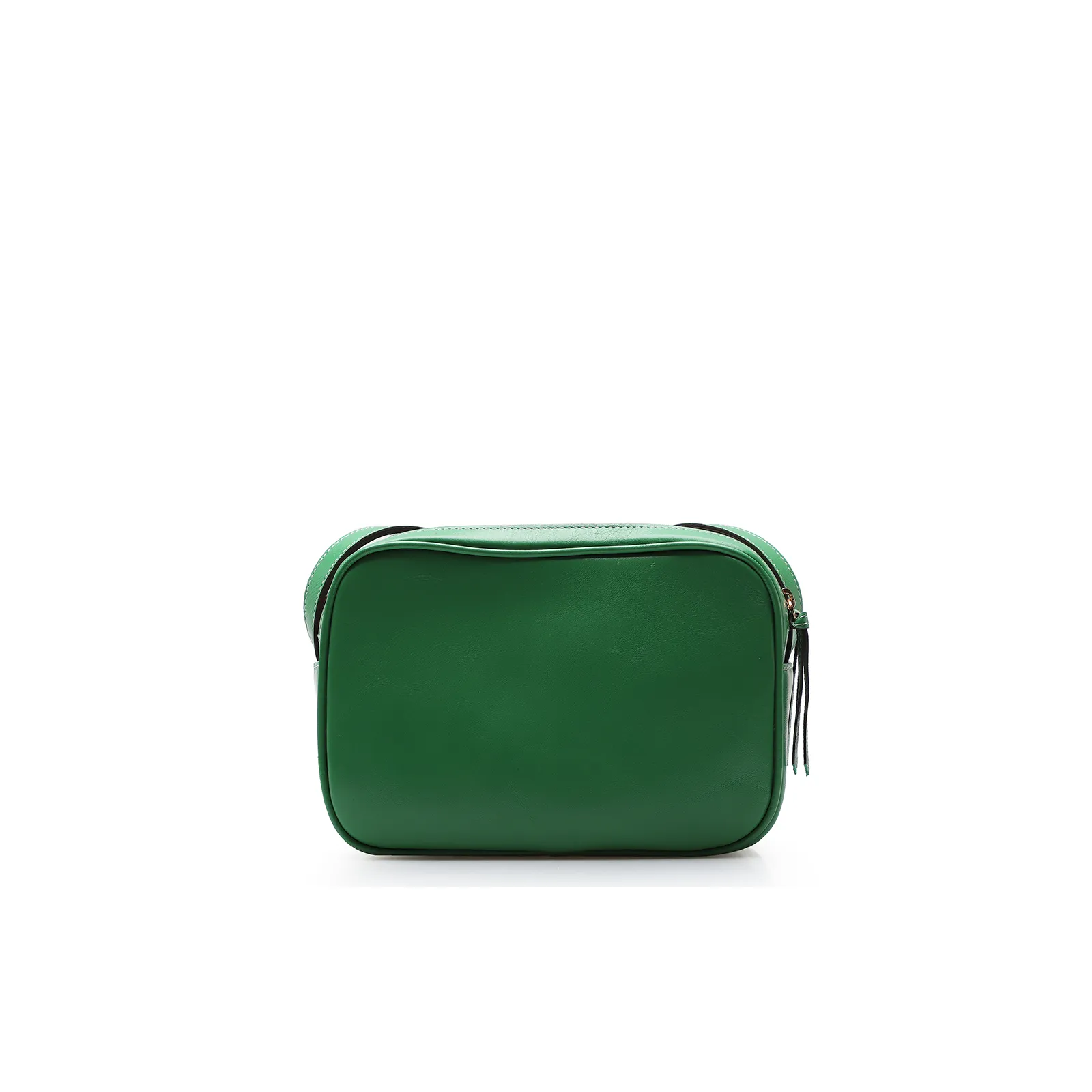 Bolsa Transversal Couro Verde Folha