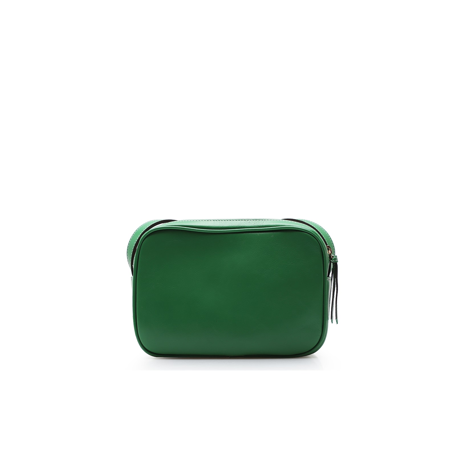 Bolsa Transversal Couro Verde Folha