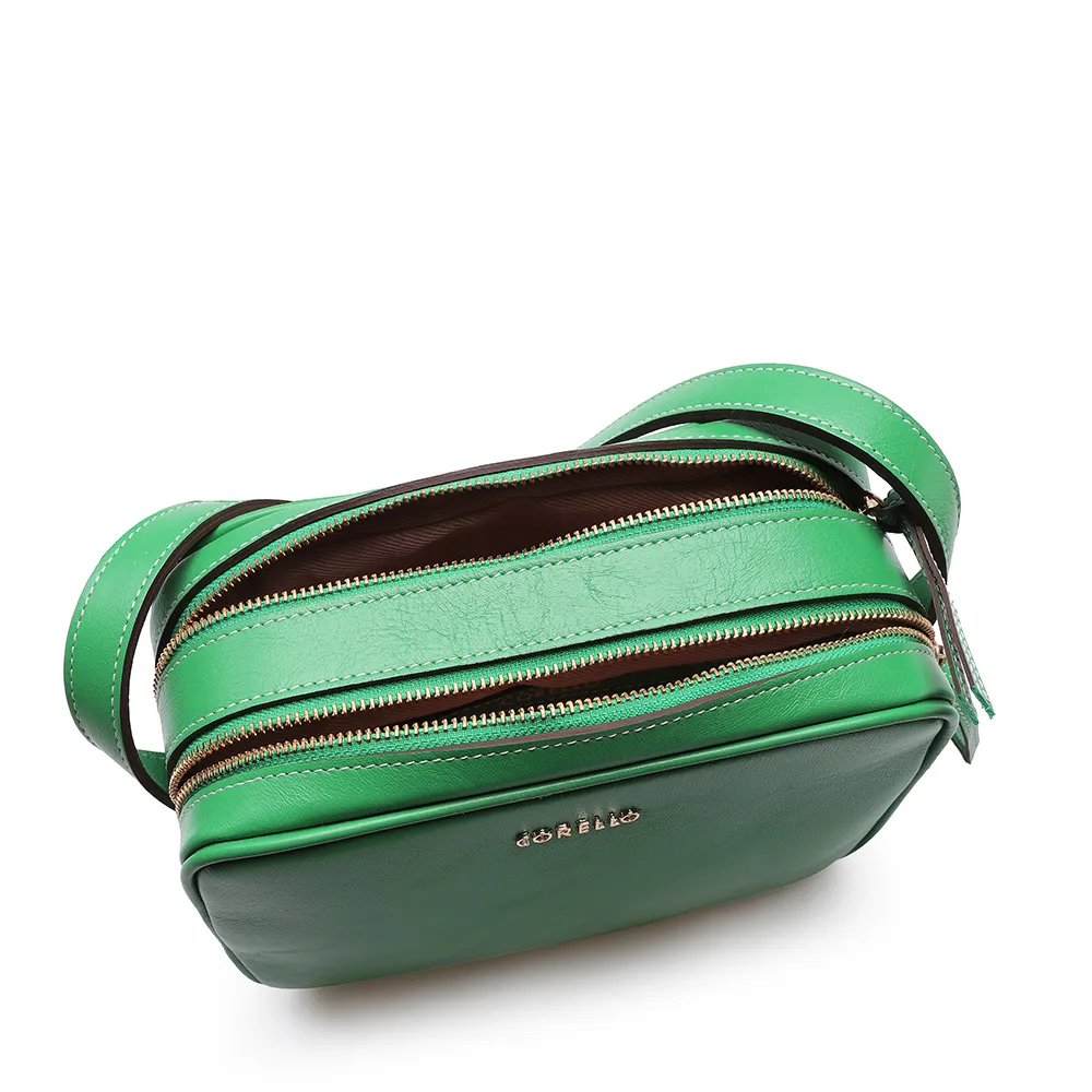 Bolsa Transversal Couro Verde Folha - imagem 4