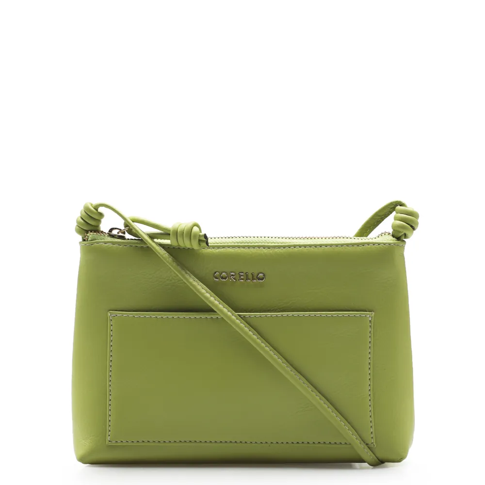 Bolsa Transversal Couro Verde Limao