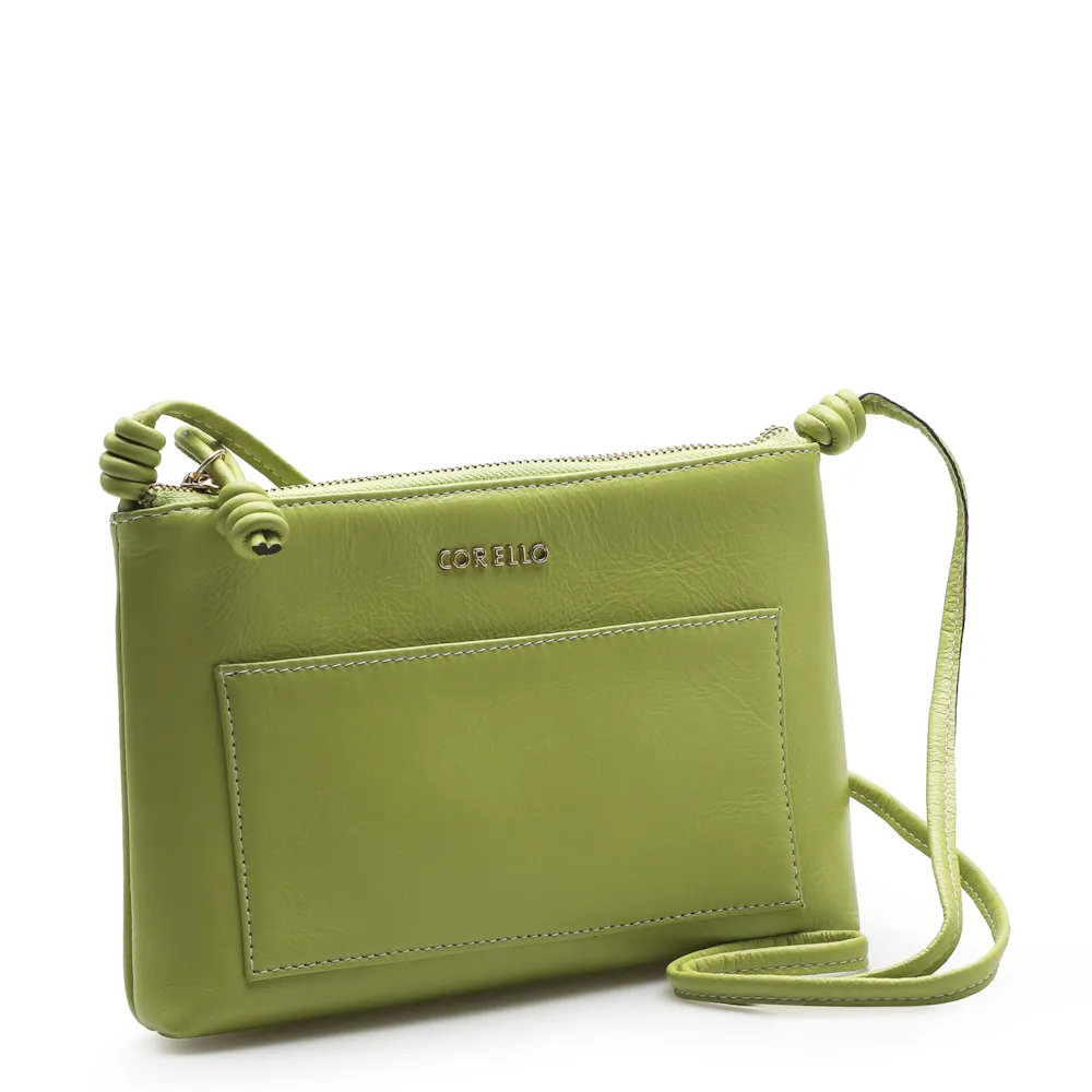 Bolsa Transversal Couro Verde Limao - imagem 2
