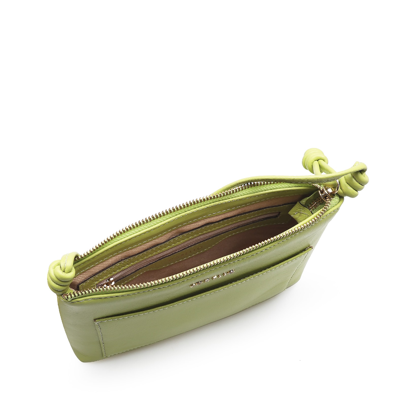 Bolsa Transversal Couro Verde Limao