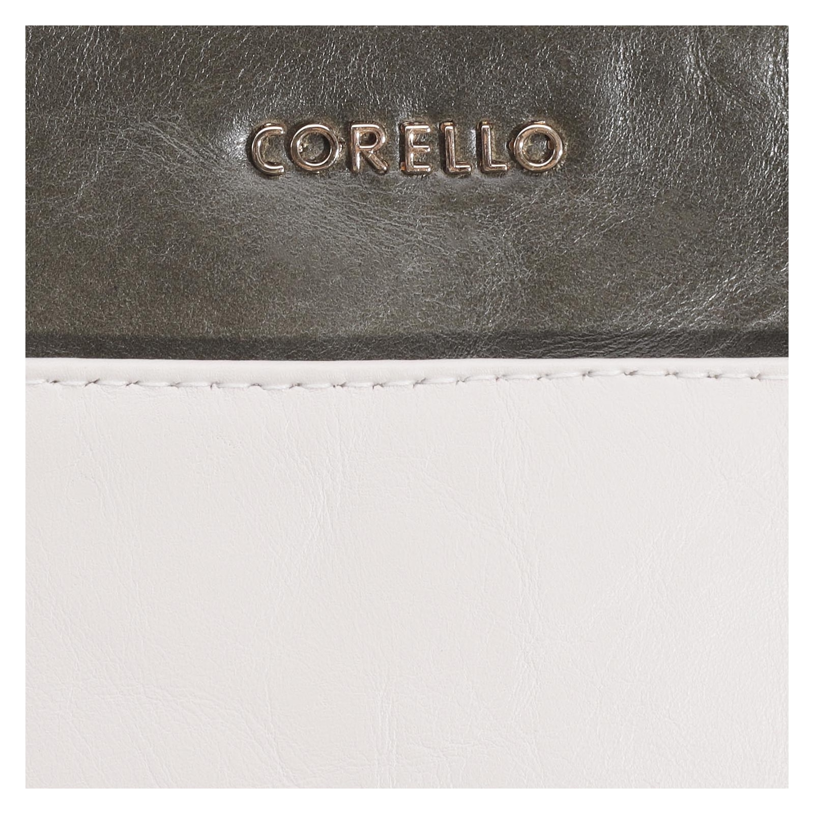 Bolsa Transversal Couro Verde/Off White