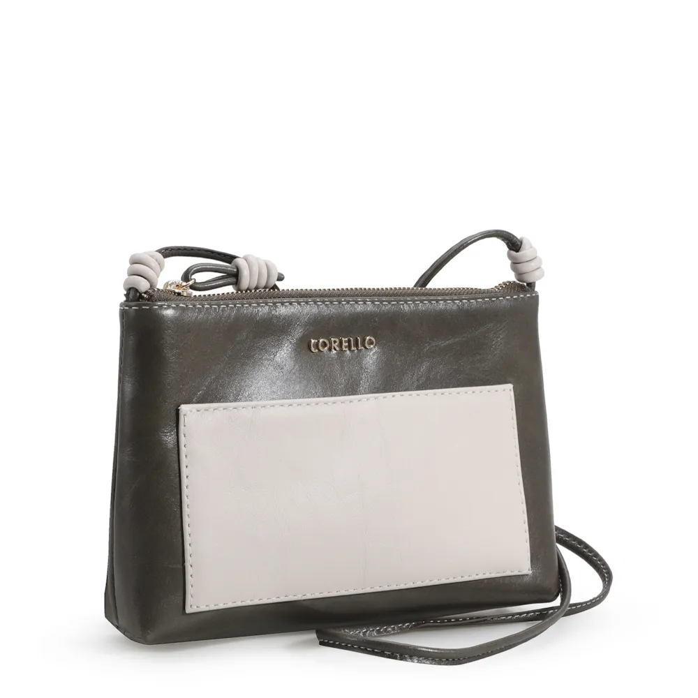 Bolsa Transversal Couro Verde/Off White - imagem 2