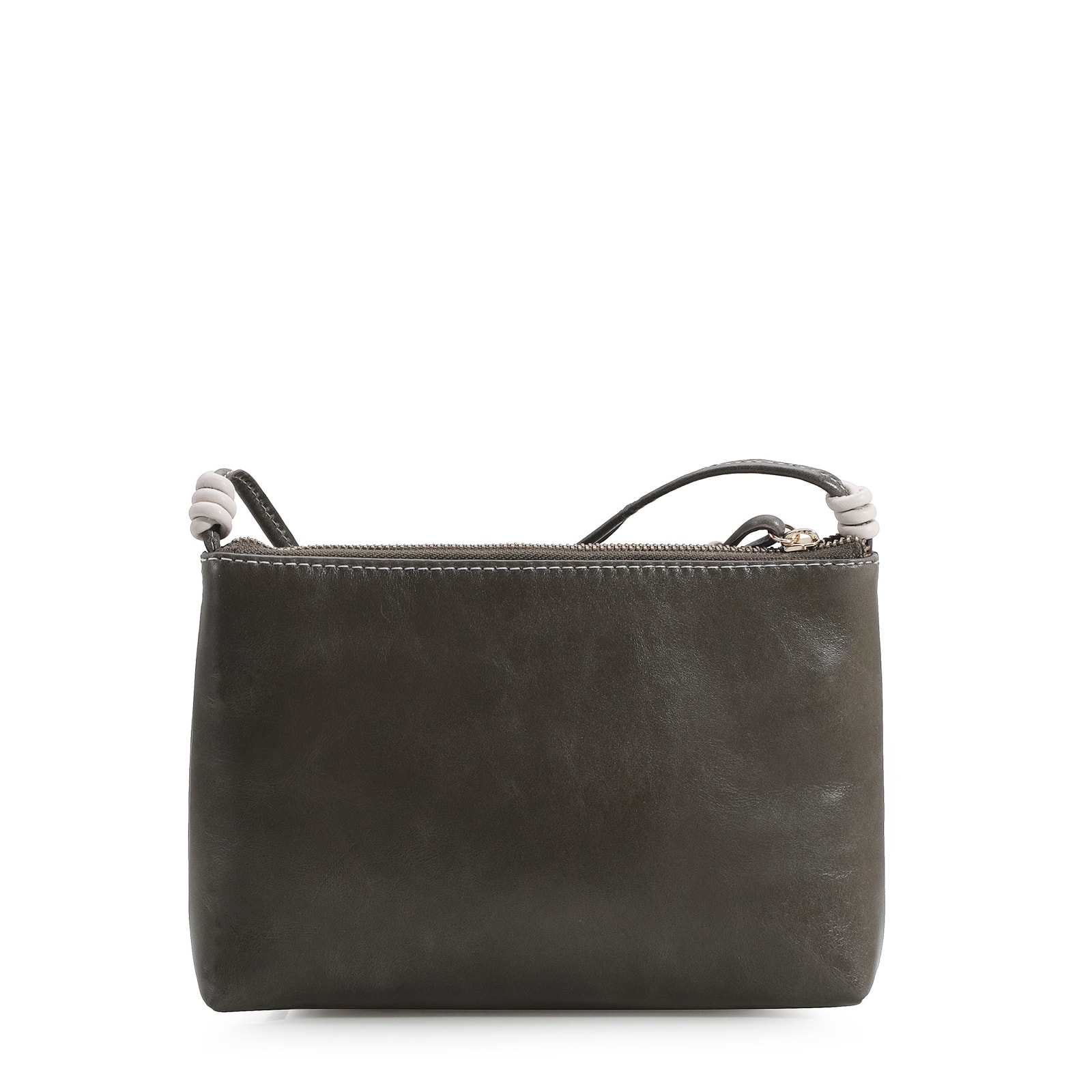 Bolsa Transversal Couro Verde/Off White
