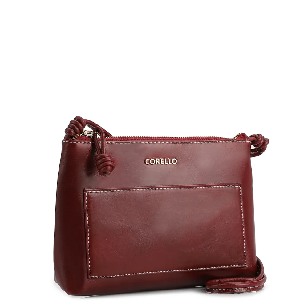 Bolsa Transversal Couro Vermelho - imagem 2
