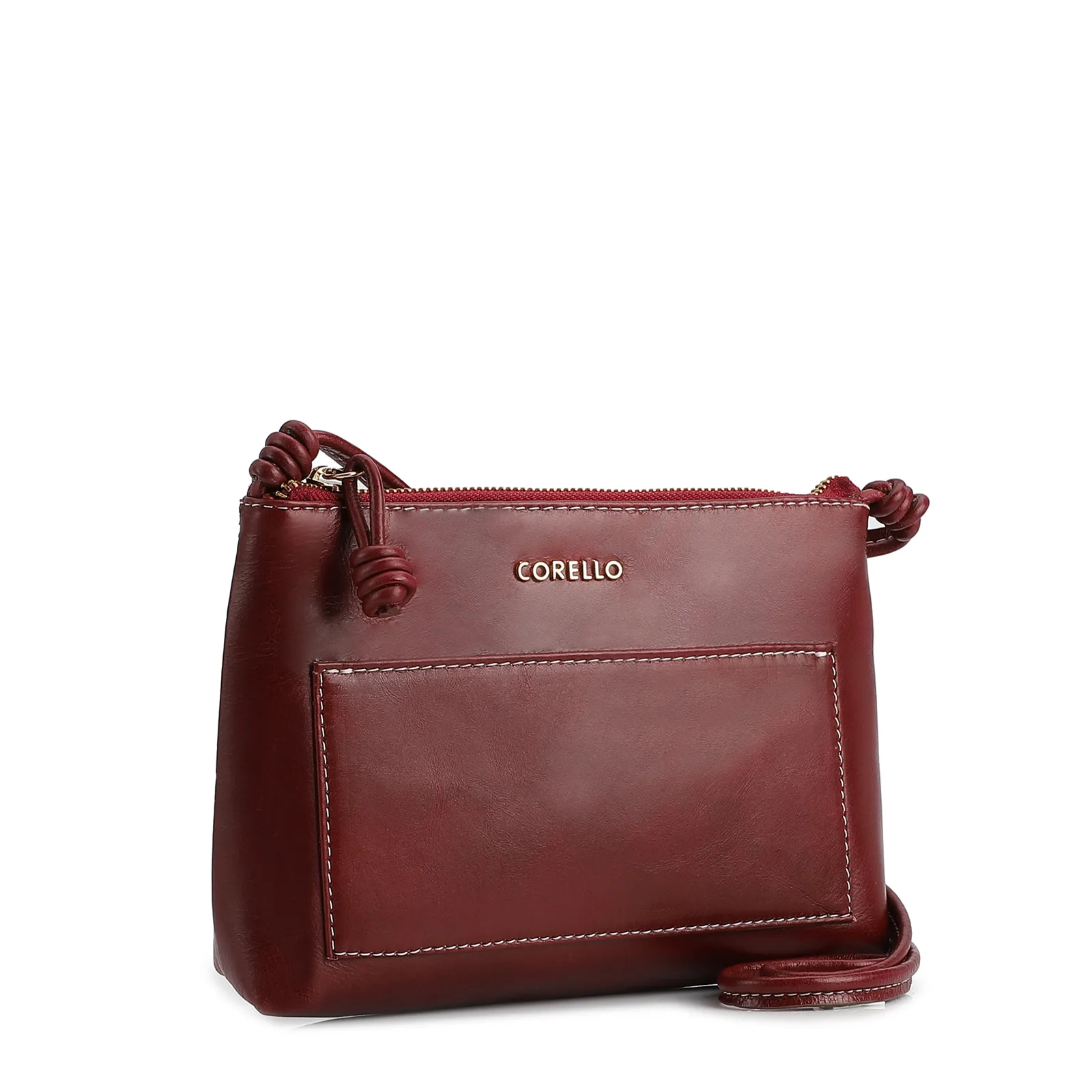 Bolsa Transversal Couro Vermelho