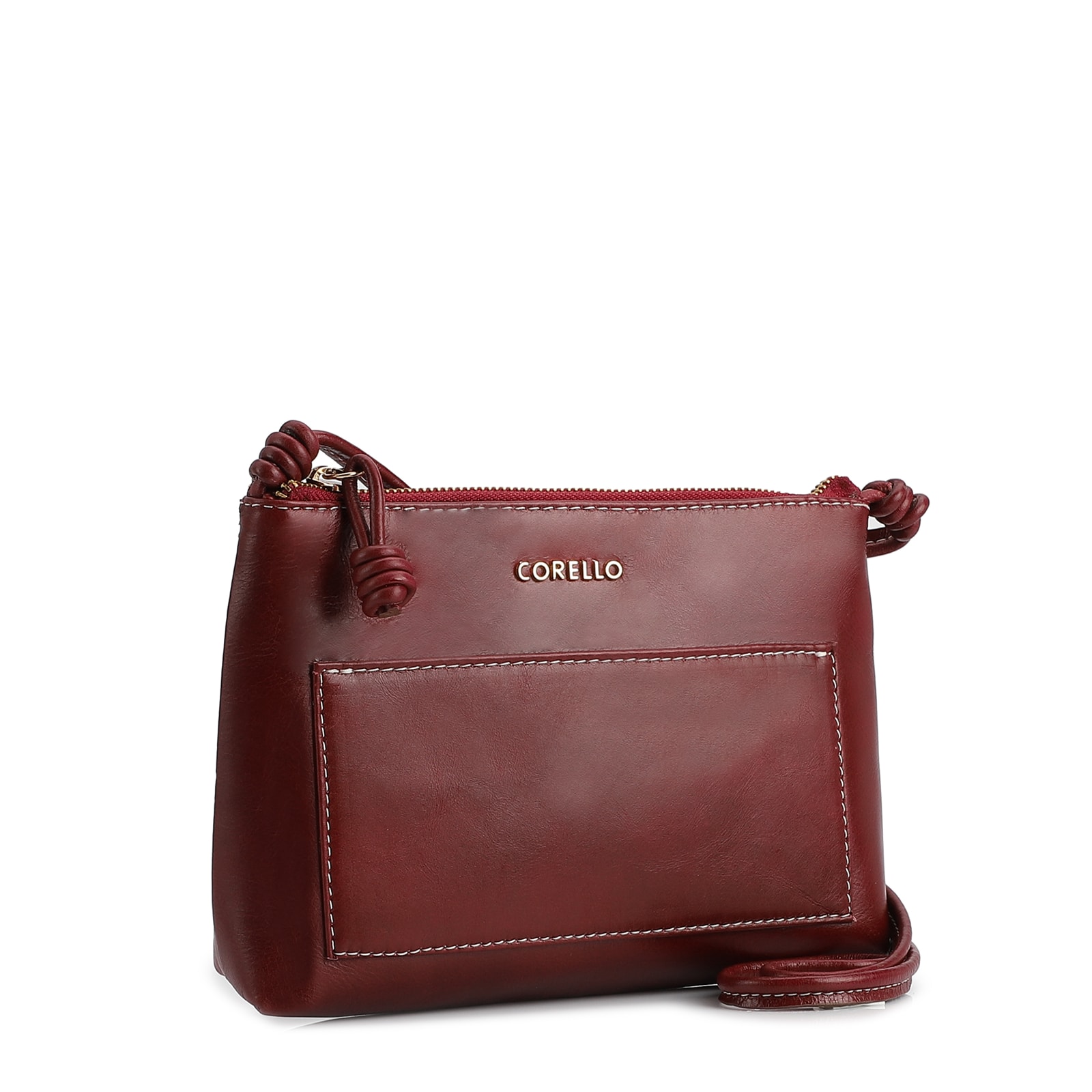 Bolsa Transversal Couro Vermelho