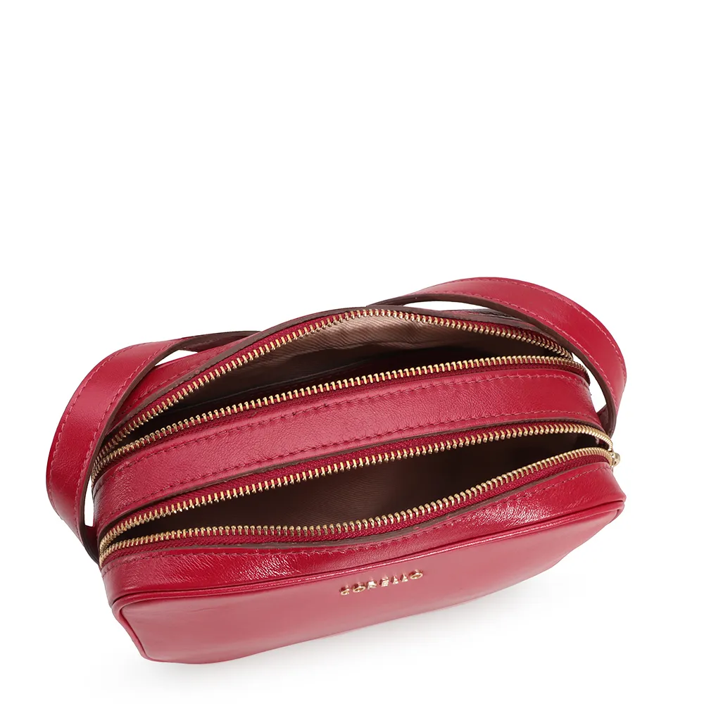 Bolsa Transversal Couro Vermelho - imagem 4