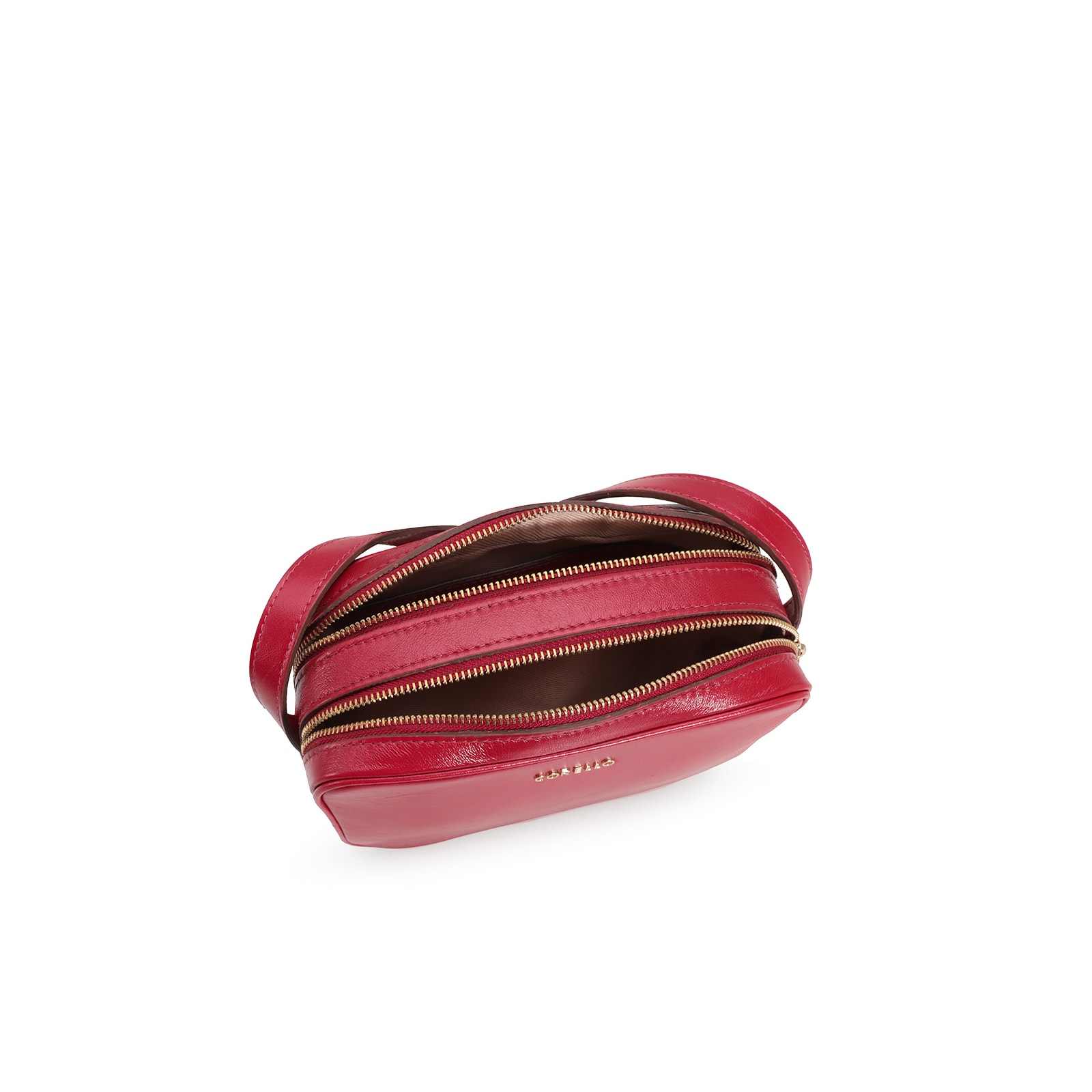 Bolsa Transversal Couro Vermelho