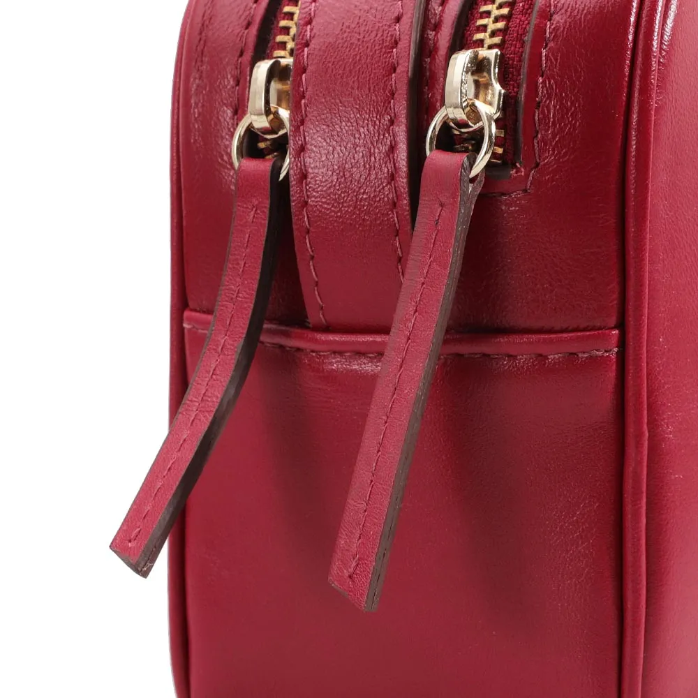 Bolsa Transversal Couro Vermelho - imagem 5