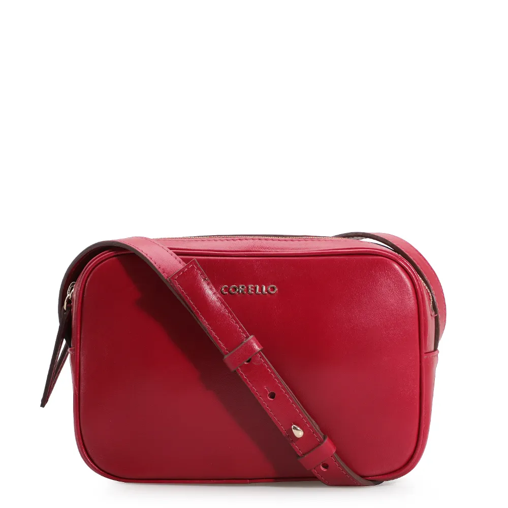 Bolsa Transversal Couro Vermelho