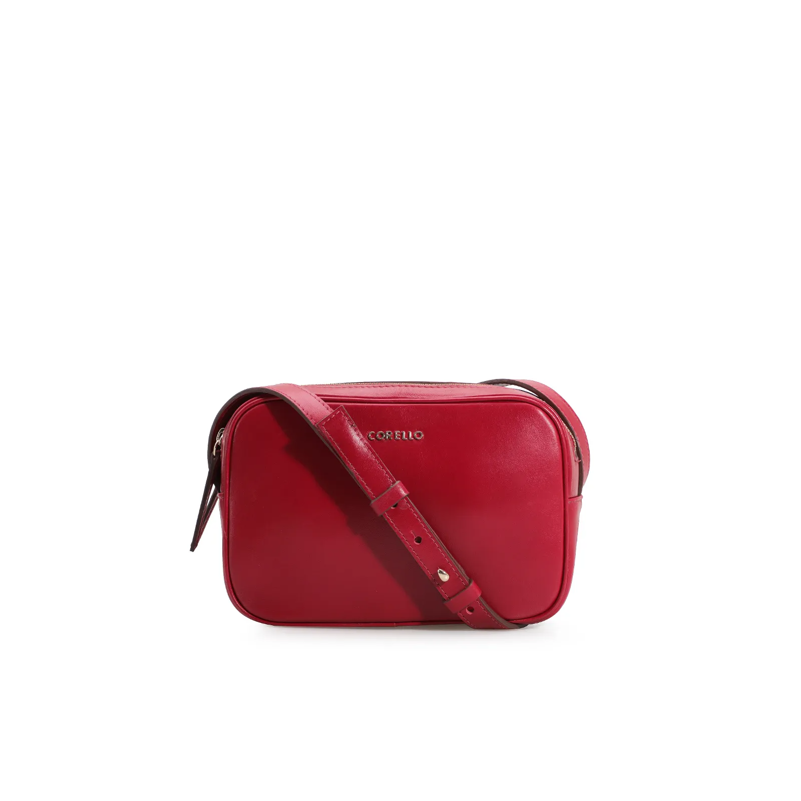 Bolsa Transversal Couro Vermelho