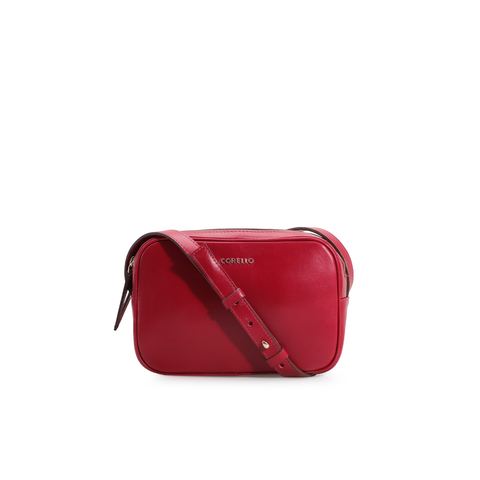 Bolsa Transversal Couro Vermelho