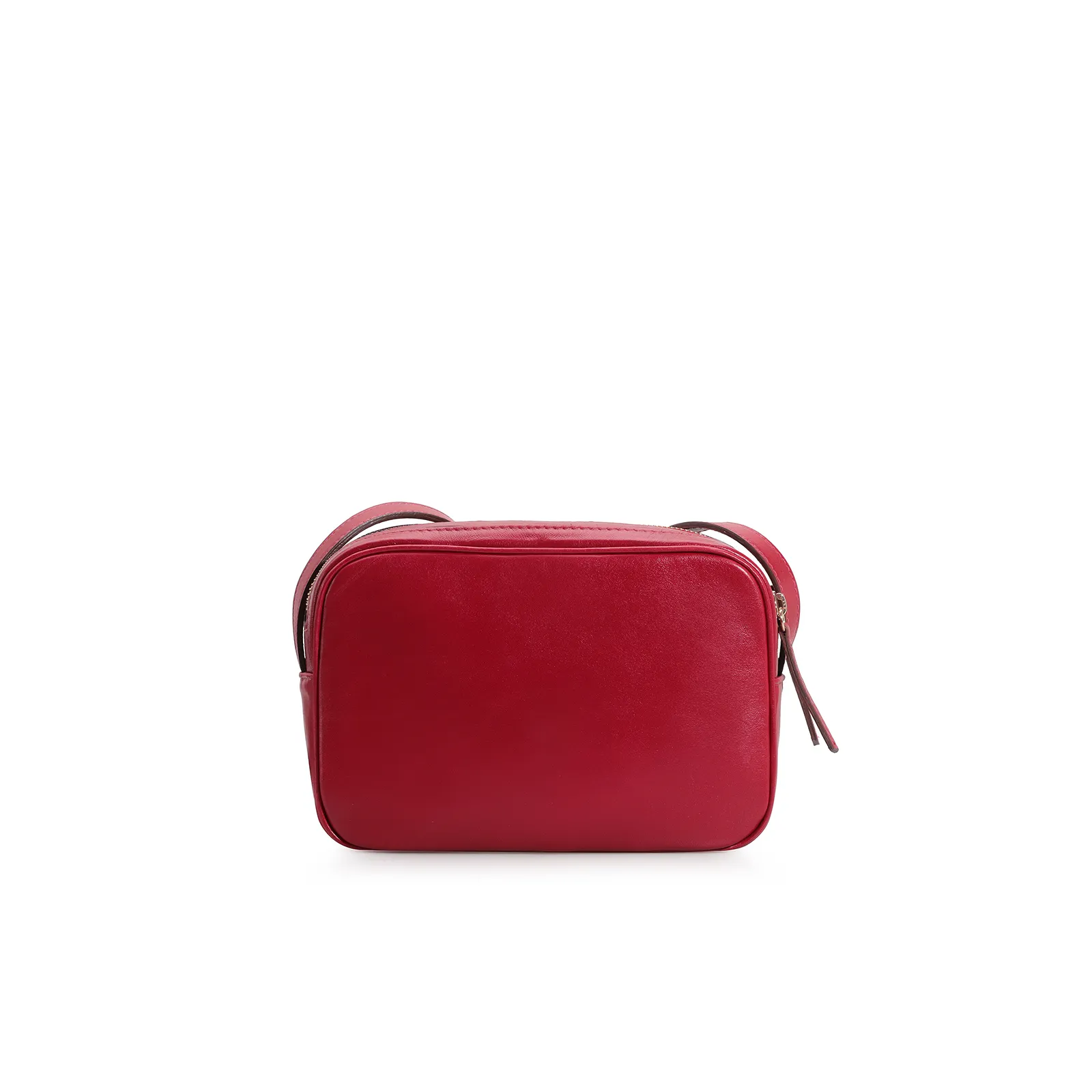 Bolsa Transversal Couro Vermelho