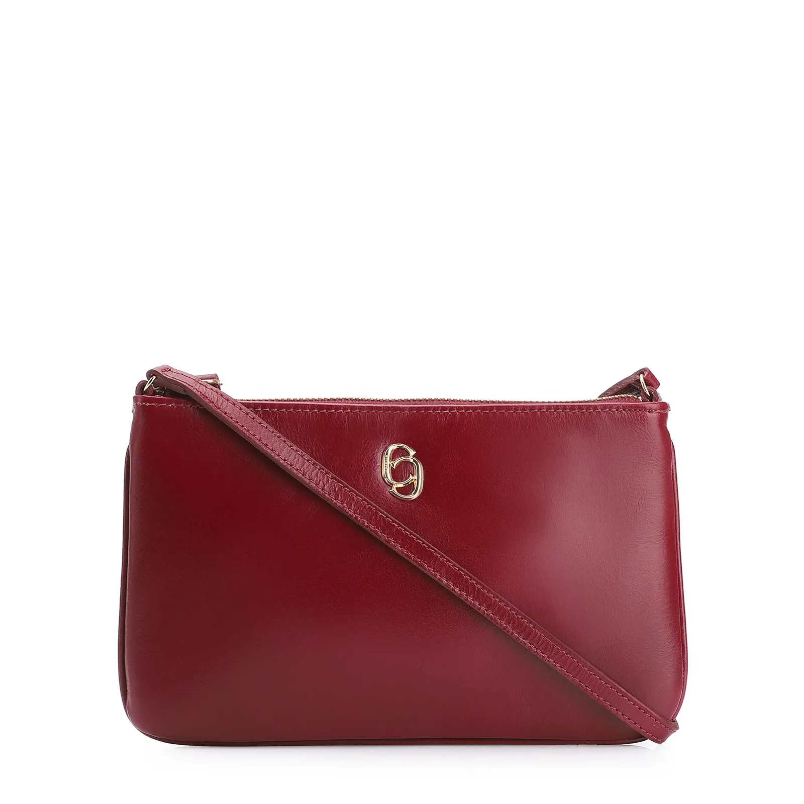 Bolsa Transversal Couro Vermelho