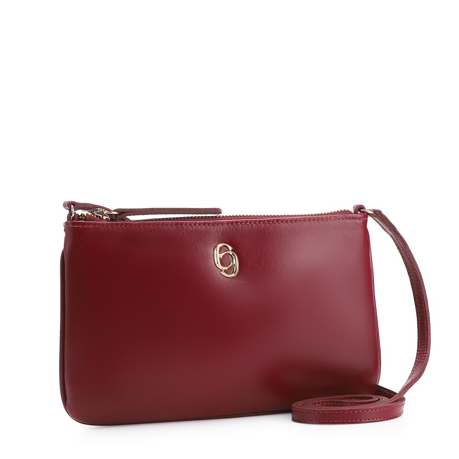 Bolsa Transversal Couro Vermelho