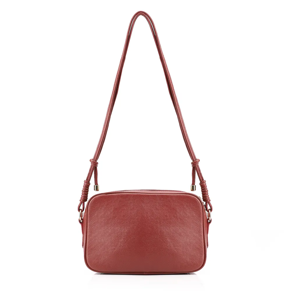 Bolsa Transversal Couro Vermelho - imagem 3
