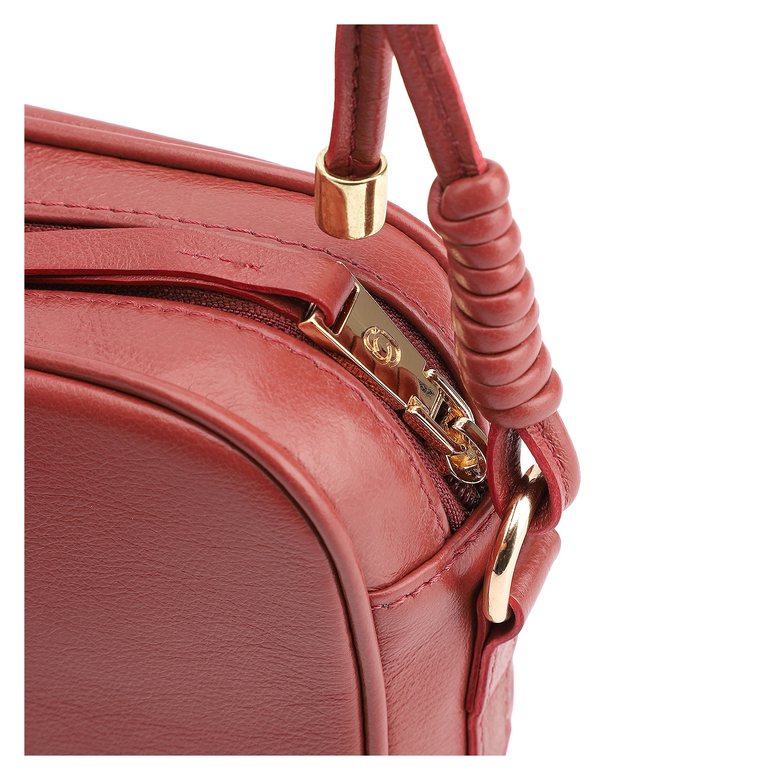 Bolsa Transversal Couro Vermelho