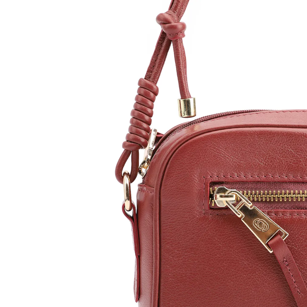 Bolsa Transversal Couro Vermelho - imagem 7