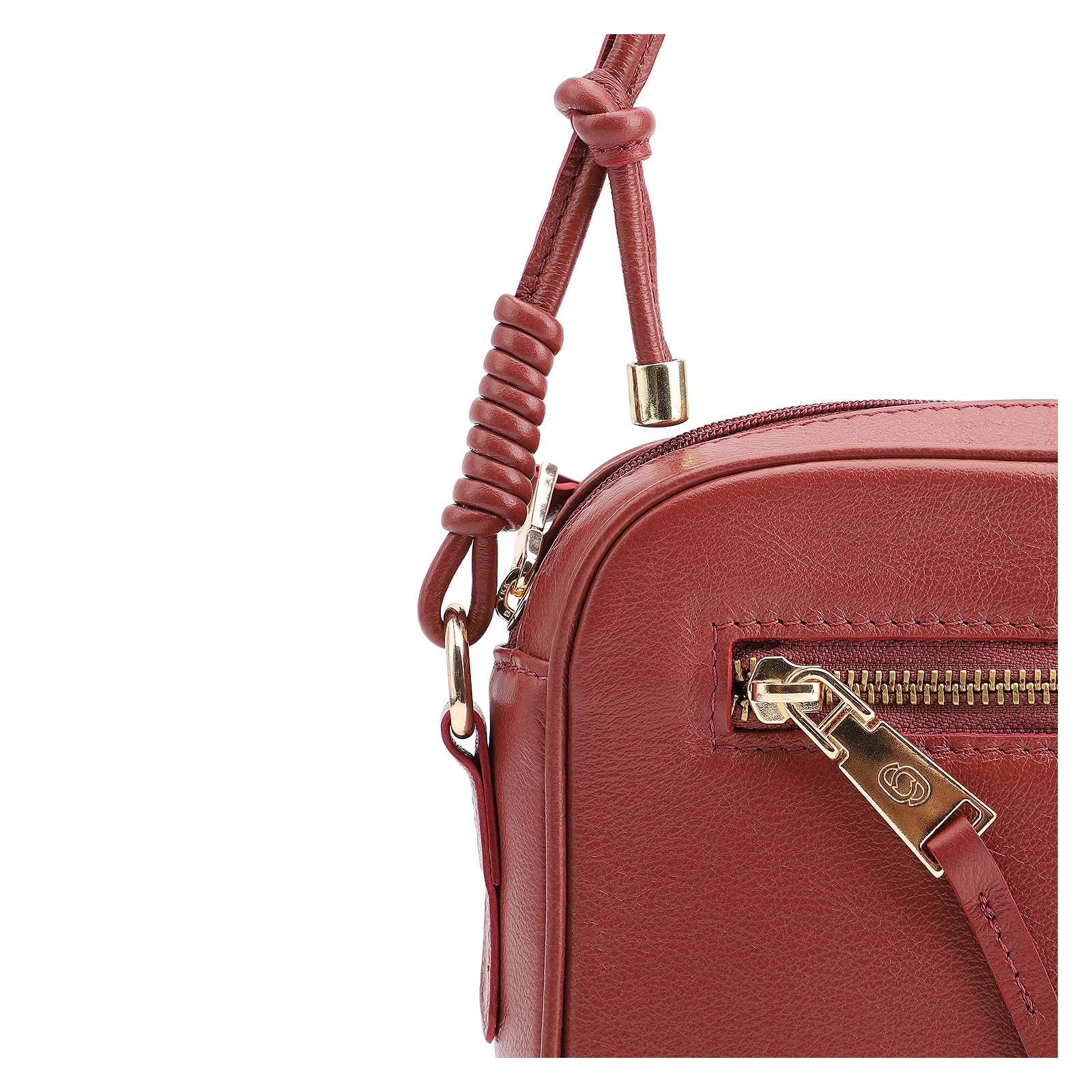 Bolsa Transversal Couro Vermelho