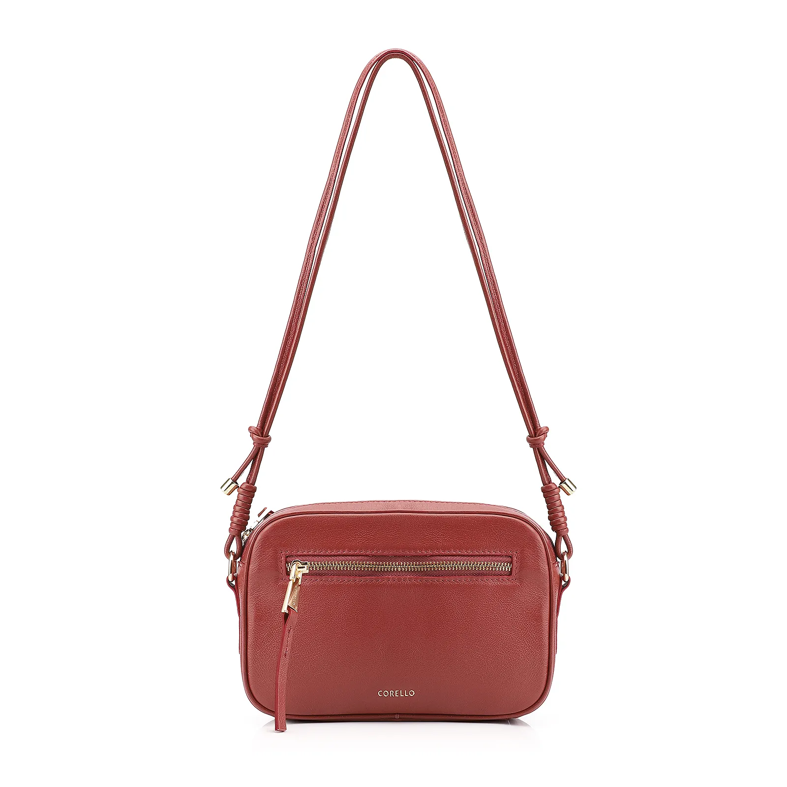 Bolsa Transversal Couro Vermelho