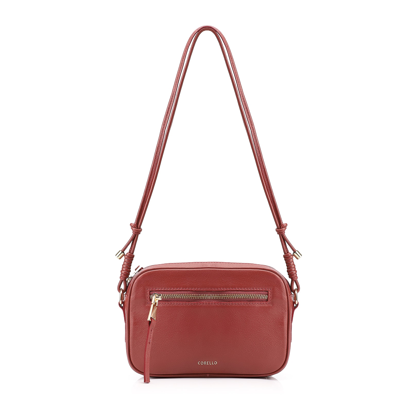 Bolsa Transversal Couro Vermelho