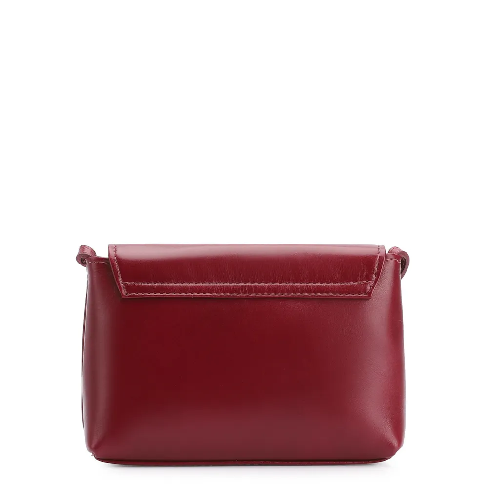Bolsa Transversal Couro Vermelho Cereja - imagem 3