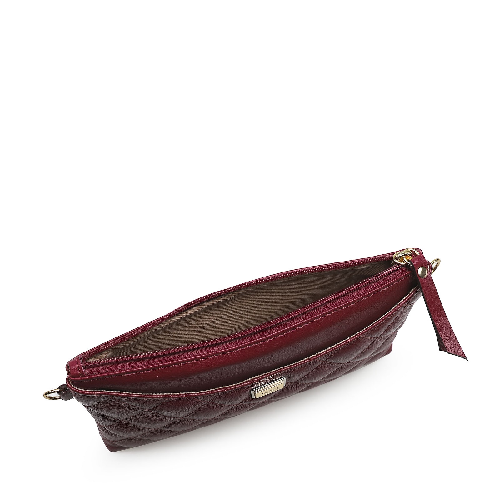 Bolsa Transversal Couro Vinho