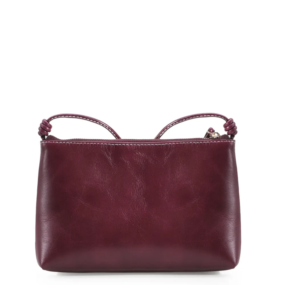 Bolsa Transversal Couro Vinho - imagem 3