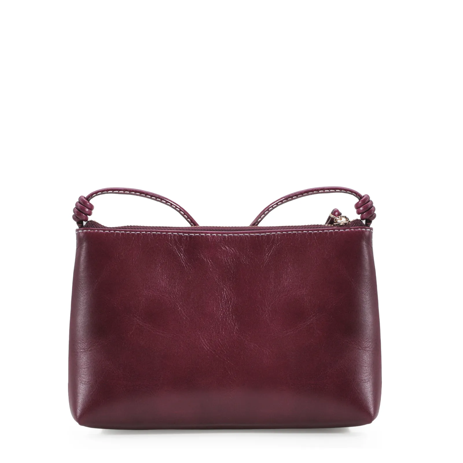 Bolsa Transversal Couro Vinho