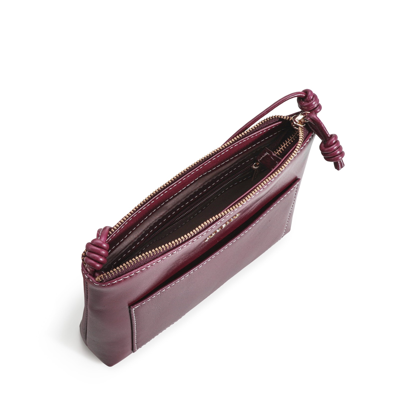 Bolsa Transversal Couro Vinho